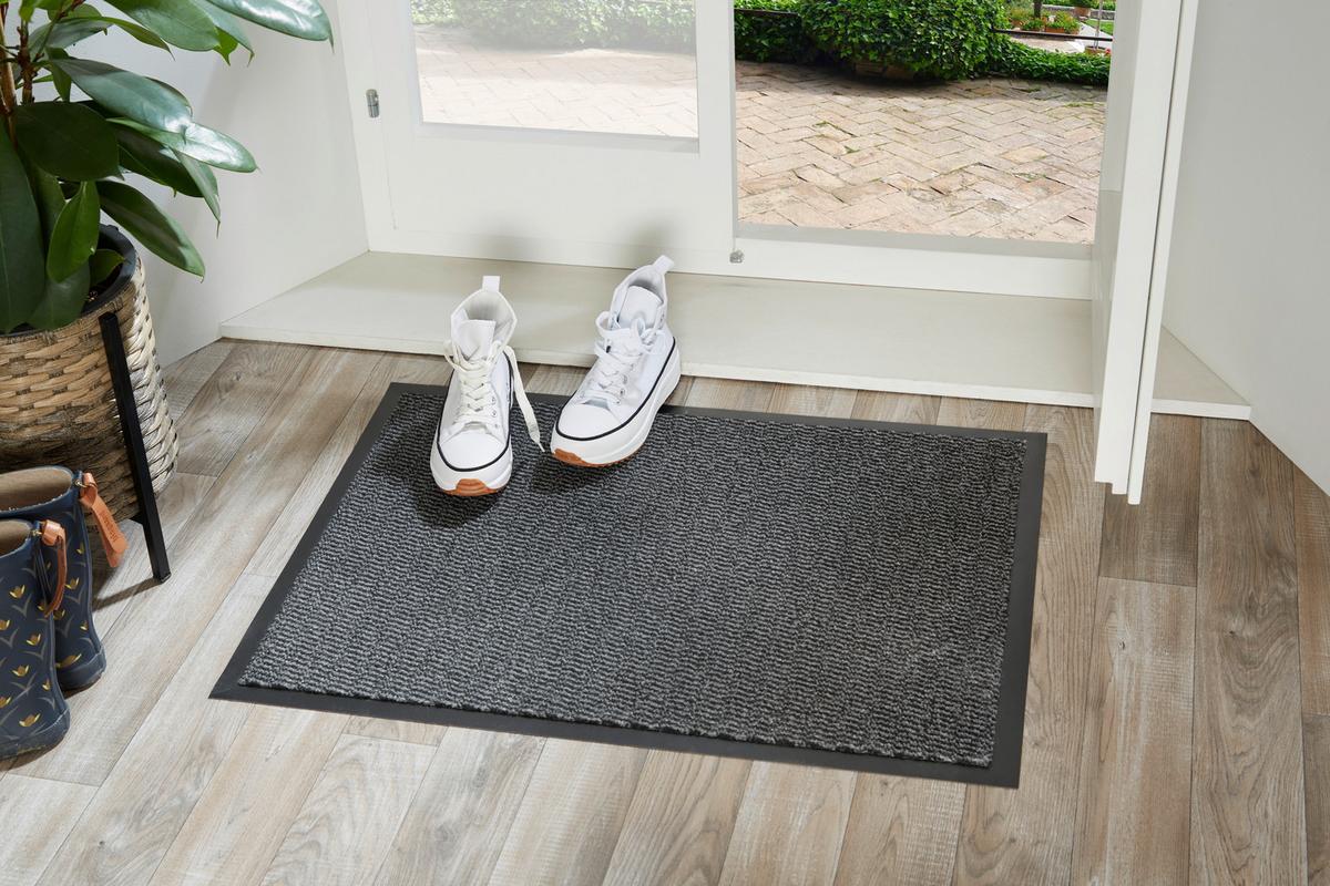 Lábtörlő Mario - barna/antracit, Basics, műanyag (60/80cm) - Ondega