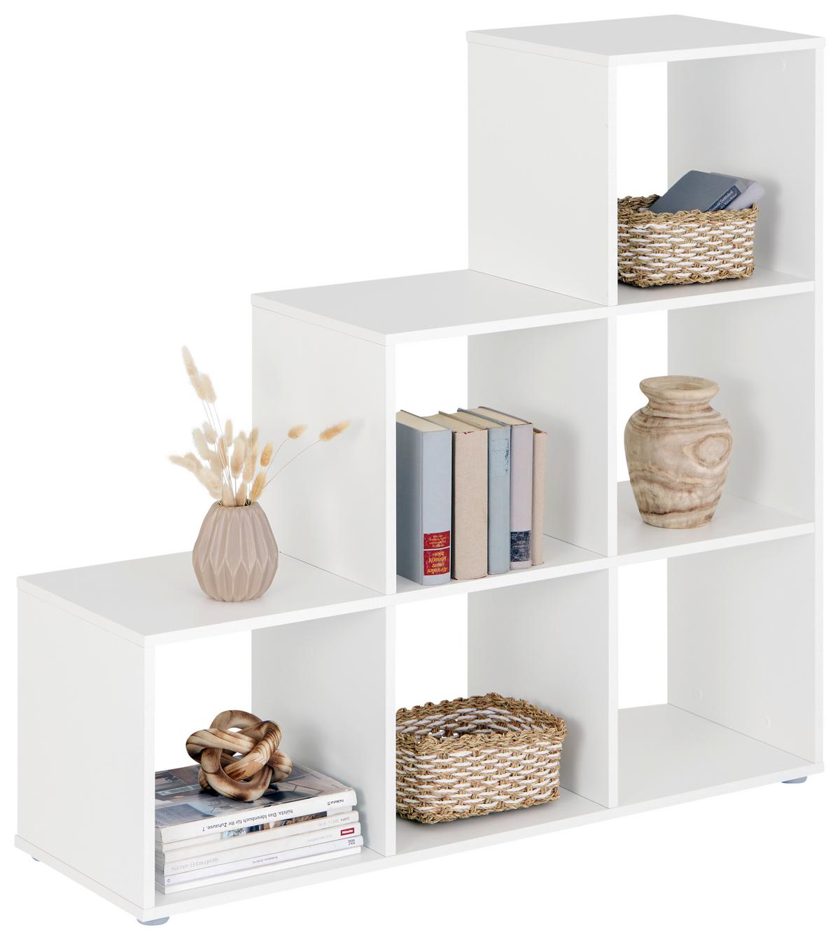 Térelválasztó Pisa - fehér, Modern, faalapú anyag (112/113/35cm)