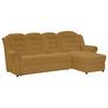 Ecksofa Boston Gelb Chenille - Gelb/Schwarz, KONVENTIONELL, Textil (262/165cm) - Livetastic