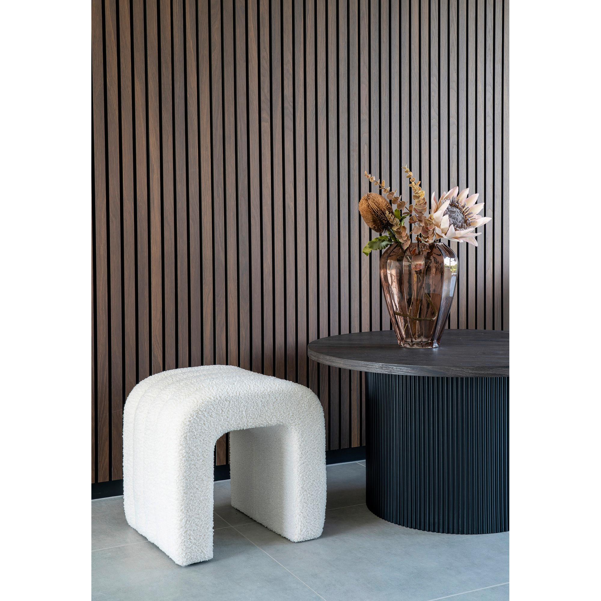 Hocker Colma Weiß B: 41 cm - Weiß, Design, Holz/Kunststoff (41/36.5/35cm)