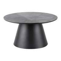 Konferenční stolek, P: 80 cm - šedá/černá, Design, kov/kompozitní dřevo (80/80/37cm) - Mömax