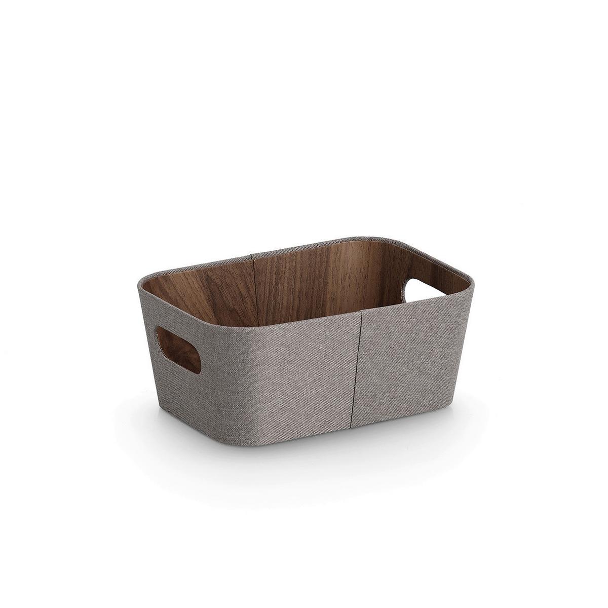 AUFBEWAHRUNGSBOXEN-SET Polyester/Pappe, Braun/Beige - Beige/Braun, Basics, Naturmaterialien/Textil - Zeller Present