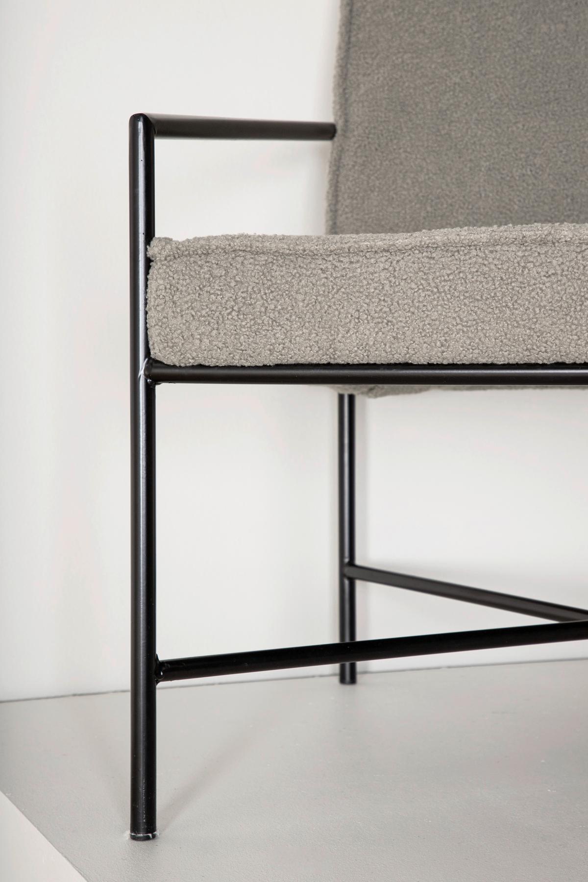 Sessel Rakel - Beige/Schwarz, Design, Textil/Metall (66/78/65cm) - Livetastic