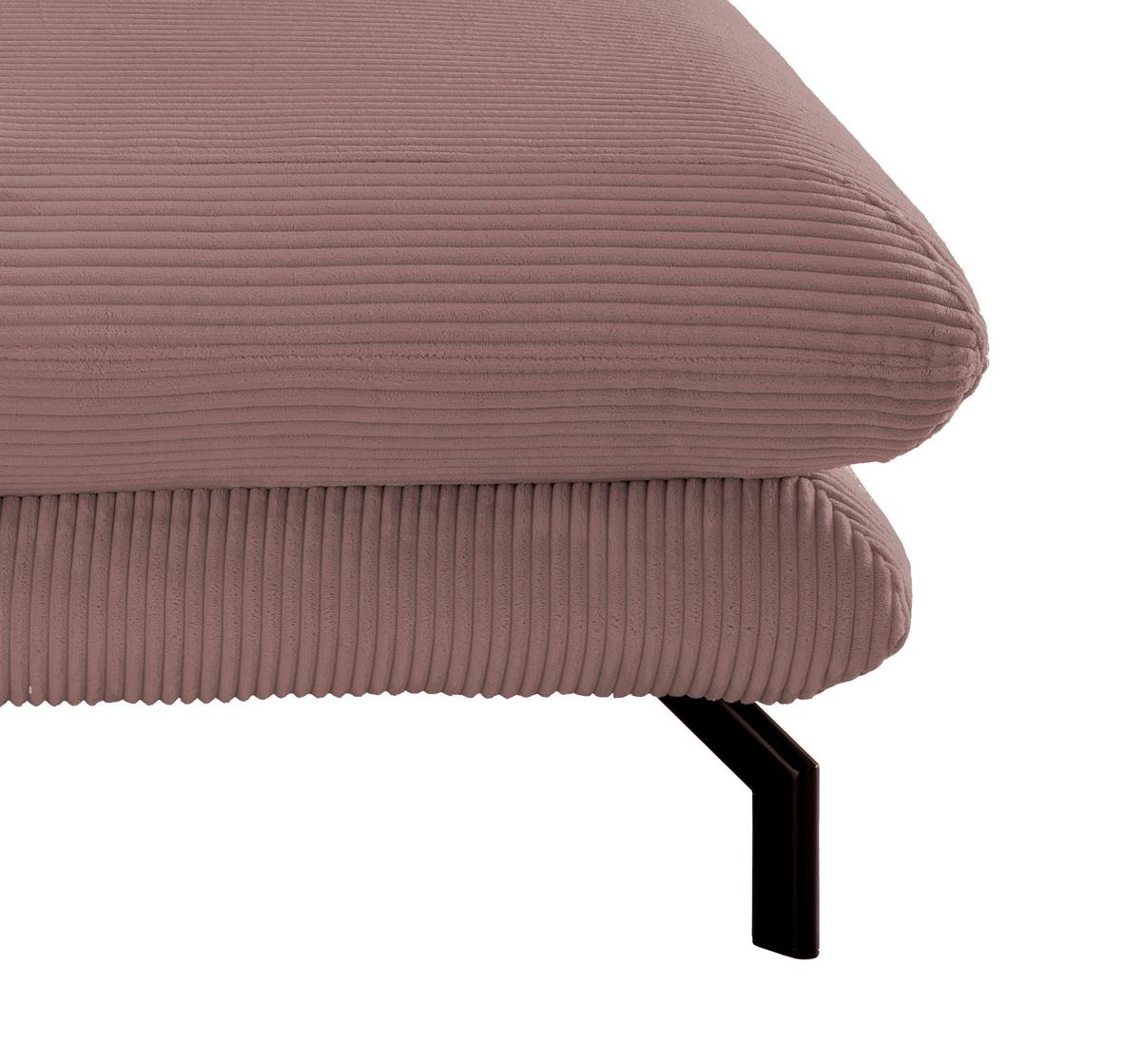 XXL-Sessel Lava Rosa B: 111 cm - Schwarz/Rosa, MODERN, Textil (111/101/167cm) - Livetastic