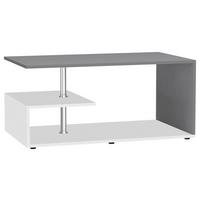 Couchtisch Maliso Anthrazit Weiß - Anthrazit/Schwarz, Design, Holzwerkstoff/Kunststoff (91/53/42cm) - MID.YOU