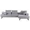 Ecksofa Bolzano - Schwarz/Grau, KONVENTIONELL, Textil (310/240cm) - MID.YOU