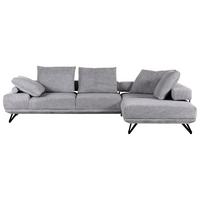 Ecksofa Bolzano - Schwarz/Grau, KONVENTIONELL, Textil (310/240cm) - MID.YOU