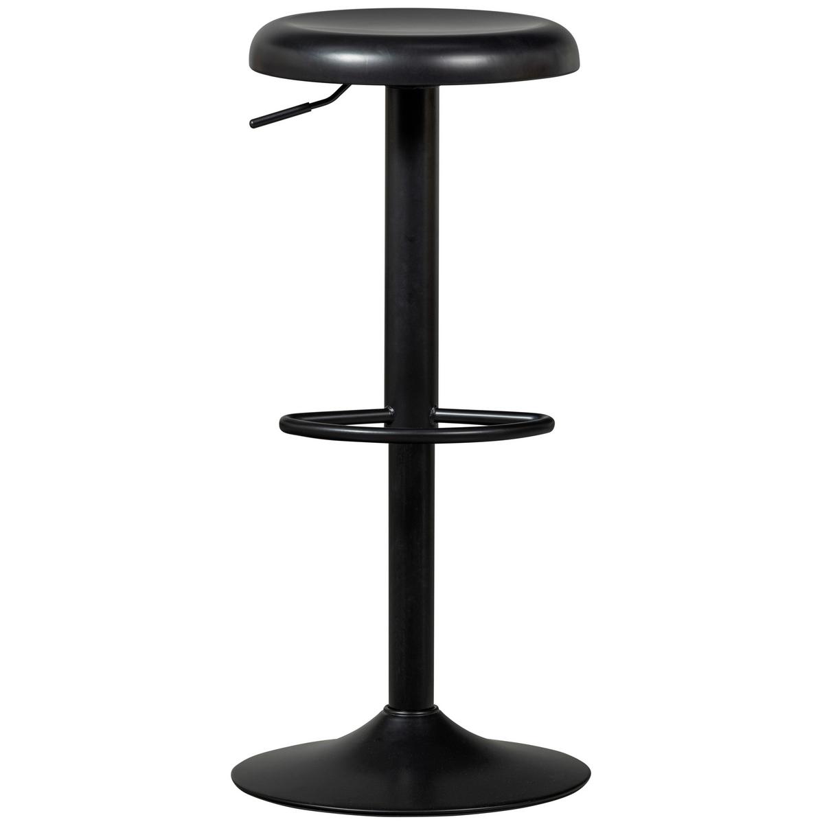 Barhocker Isaac Schwarz B: 39 Cm - Schwarz, Design, Metall (39/81/39cm) - Livetastic