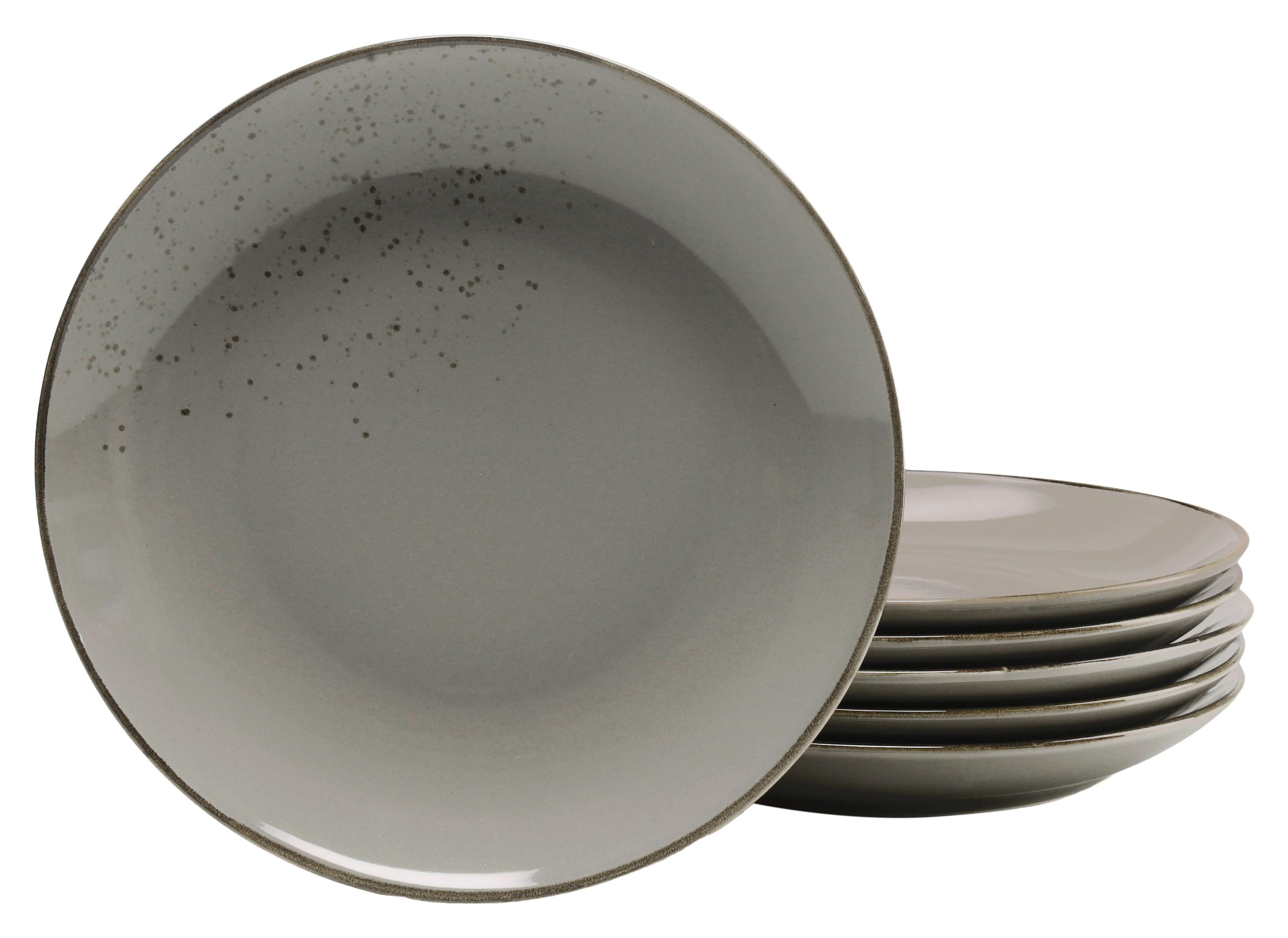 SADA PLYTKÝCH TANIEROV NATURE COLLECTION - sivá, Trend, keramika (27cm) - Creatable