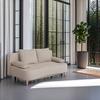 Schlafsofa mit Bettkasten Lara Beige - Beige/Buchefarben, Design, Holzwerkstoff/Textil (193/86/85cm) - P & B