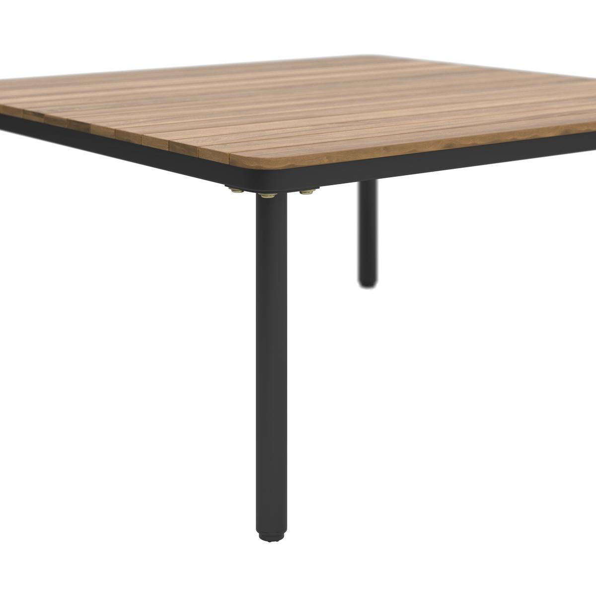 Loungegarnitur Vienna - Schwarz/Grau, MODERN, Holz/Textil (70/30/77cm) - Beldano