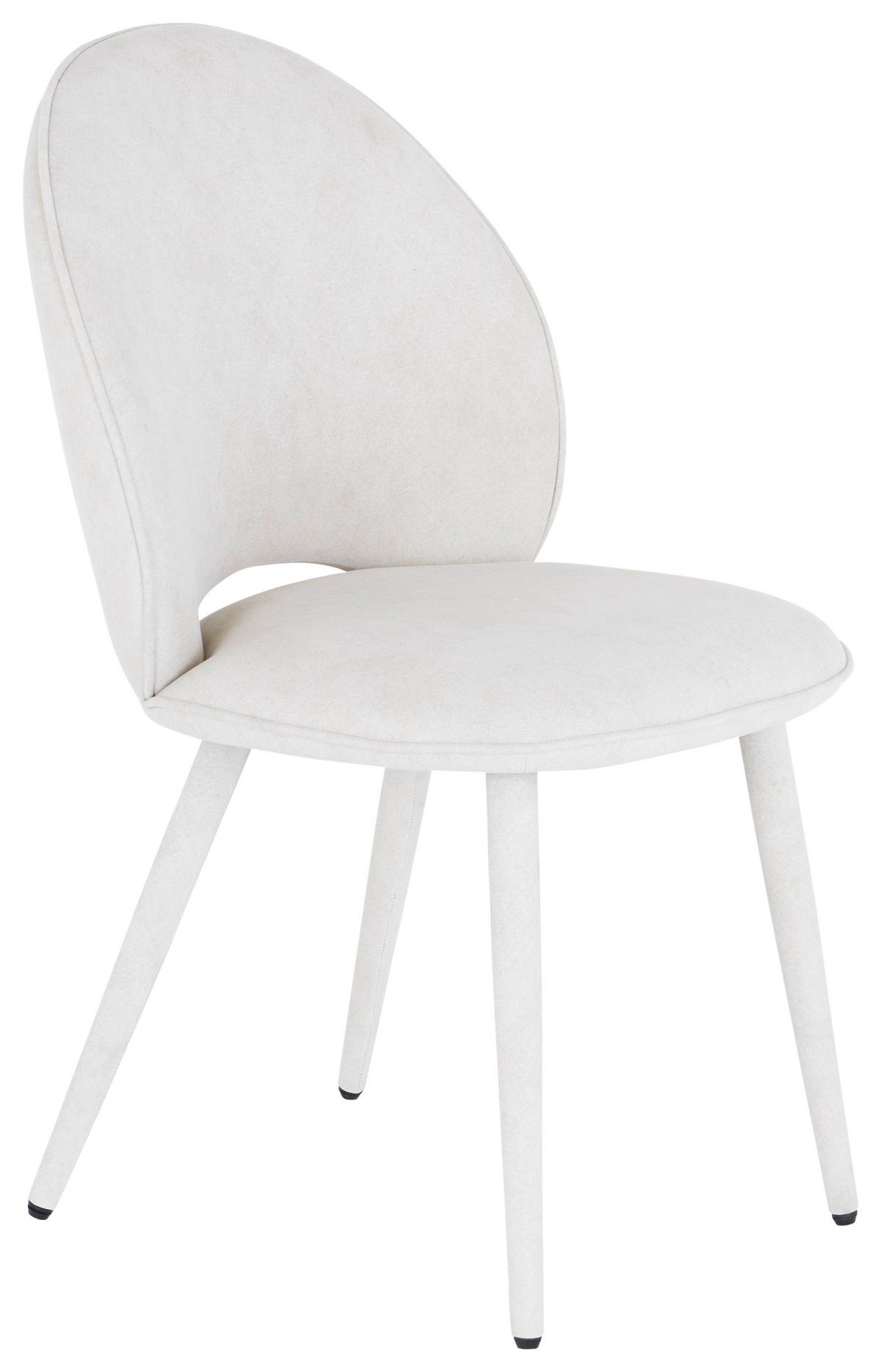 Stuhl Lavik - Beige, MODERN, Holz/Textil (50/87/58,5cm) - Livetastic