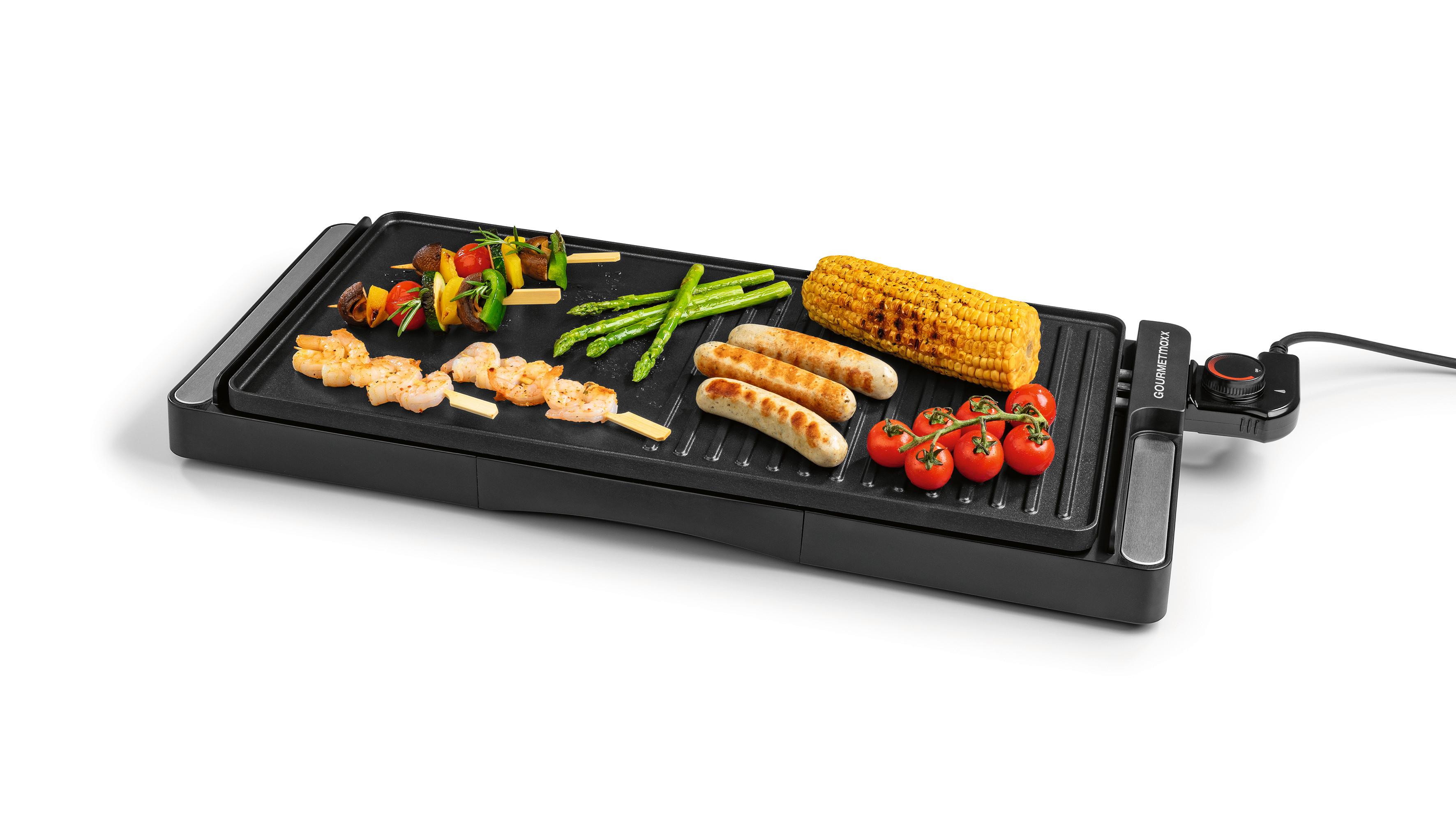 Tischgrill Marcel - Schwarz, Basics, Metall (59,3/26,2/5,9cm)