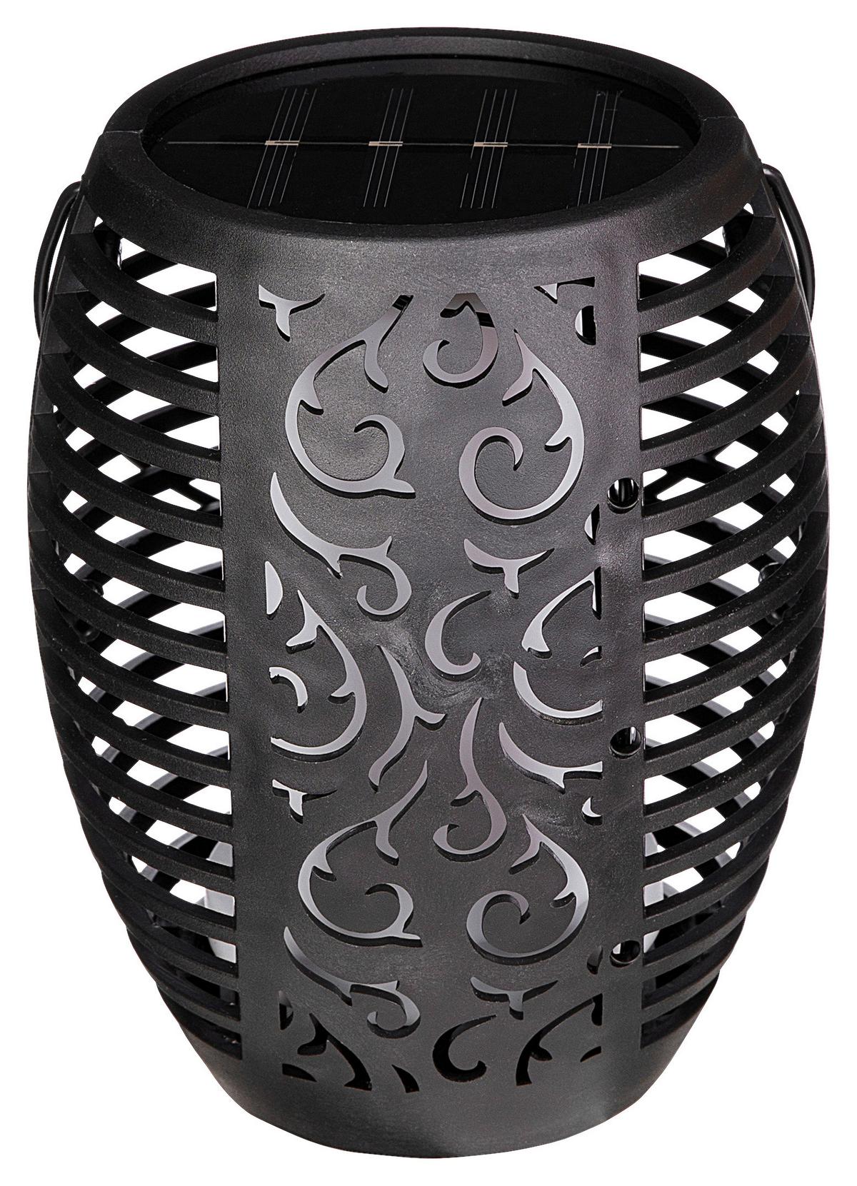 SOLÁRNE SVIETIDLO ZAMORA - čierna, plast (12/78cm) - Modern Living