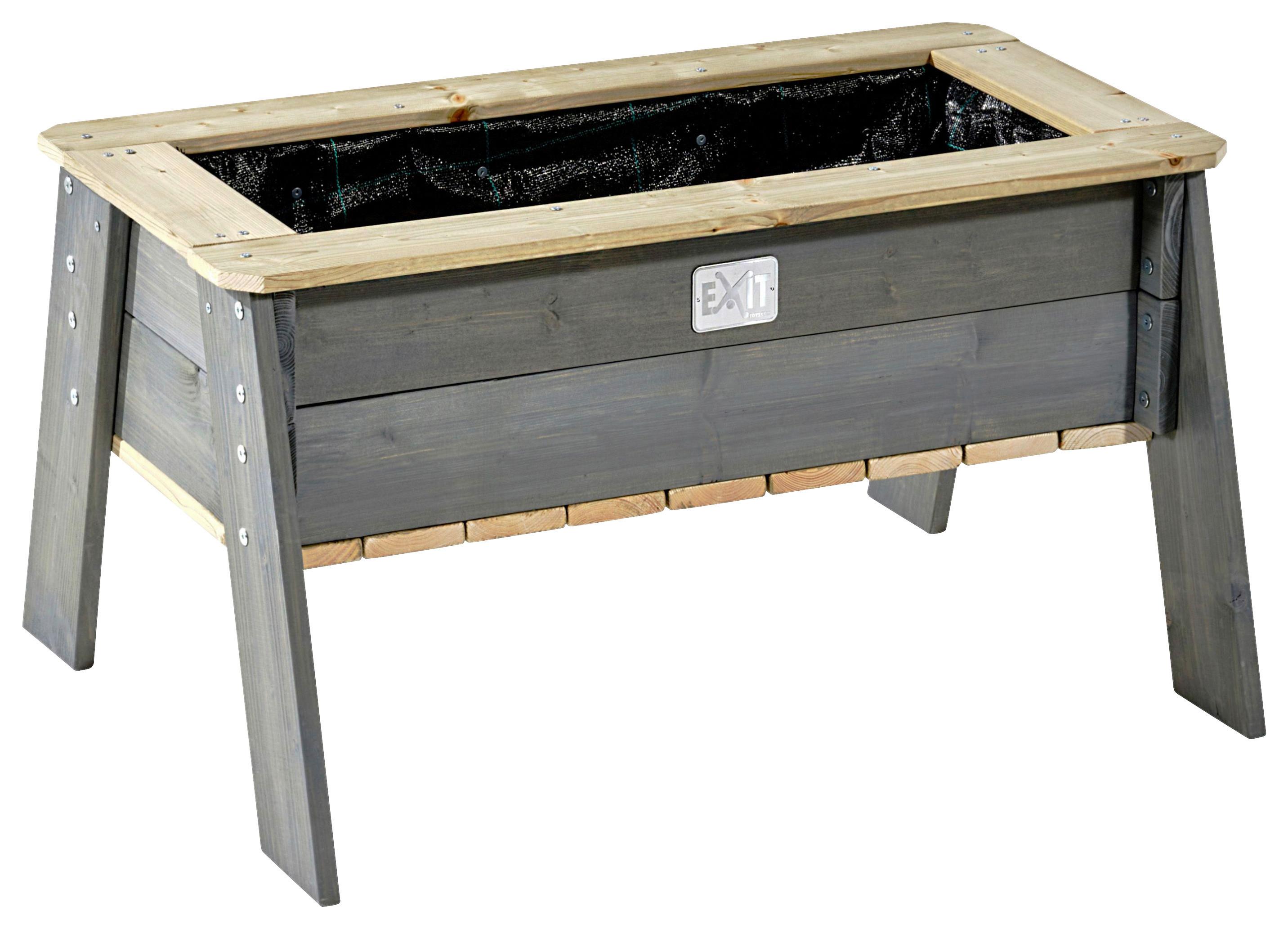 Kinderspieltisch Exit Holz Grau Wetterfest - Grau, KONVENTIONELL, Holz (94/68/50cm) - EXIT Toys