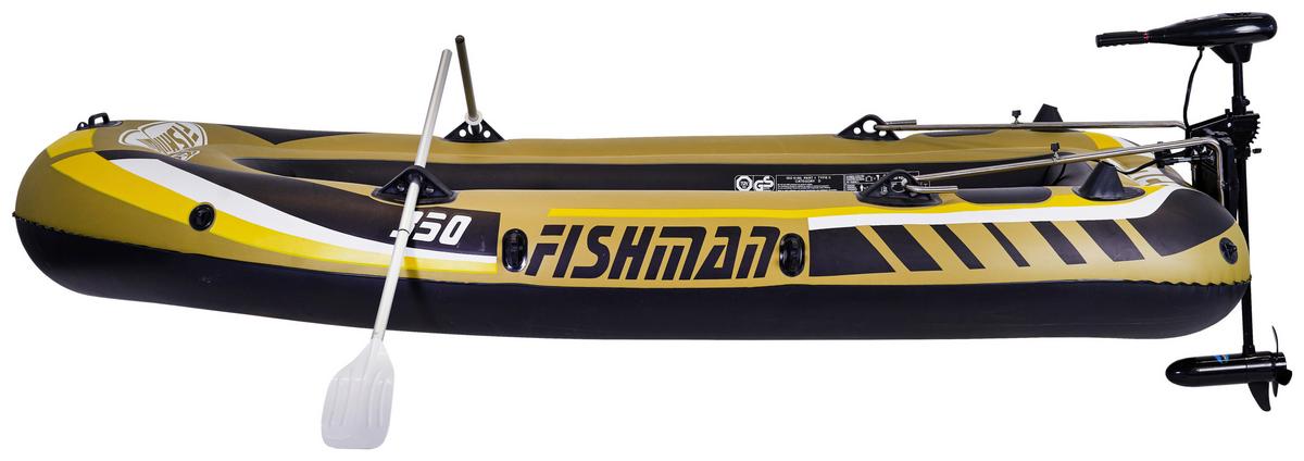 Schlauchboot Sbm 350 Gelb/ Sandfarben 3 Personen Pumpe - Sandfarben/Gelb, KONVENTIONELL, Kunststoff (305/136/42cm)