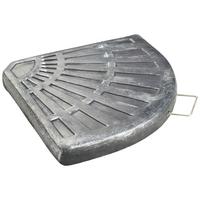 Sonnenschirmständer Robert - Silberfarben/Schwarz, Basics, Stein (49/48,5/3,7cm)