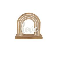 SKULPTUR Carina - Naturfarben/Weiß, Design, Holz/Metall (21,5/10/20,5cm) - James Wood