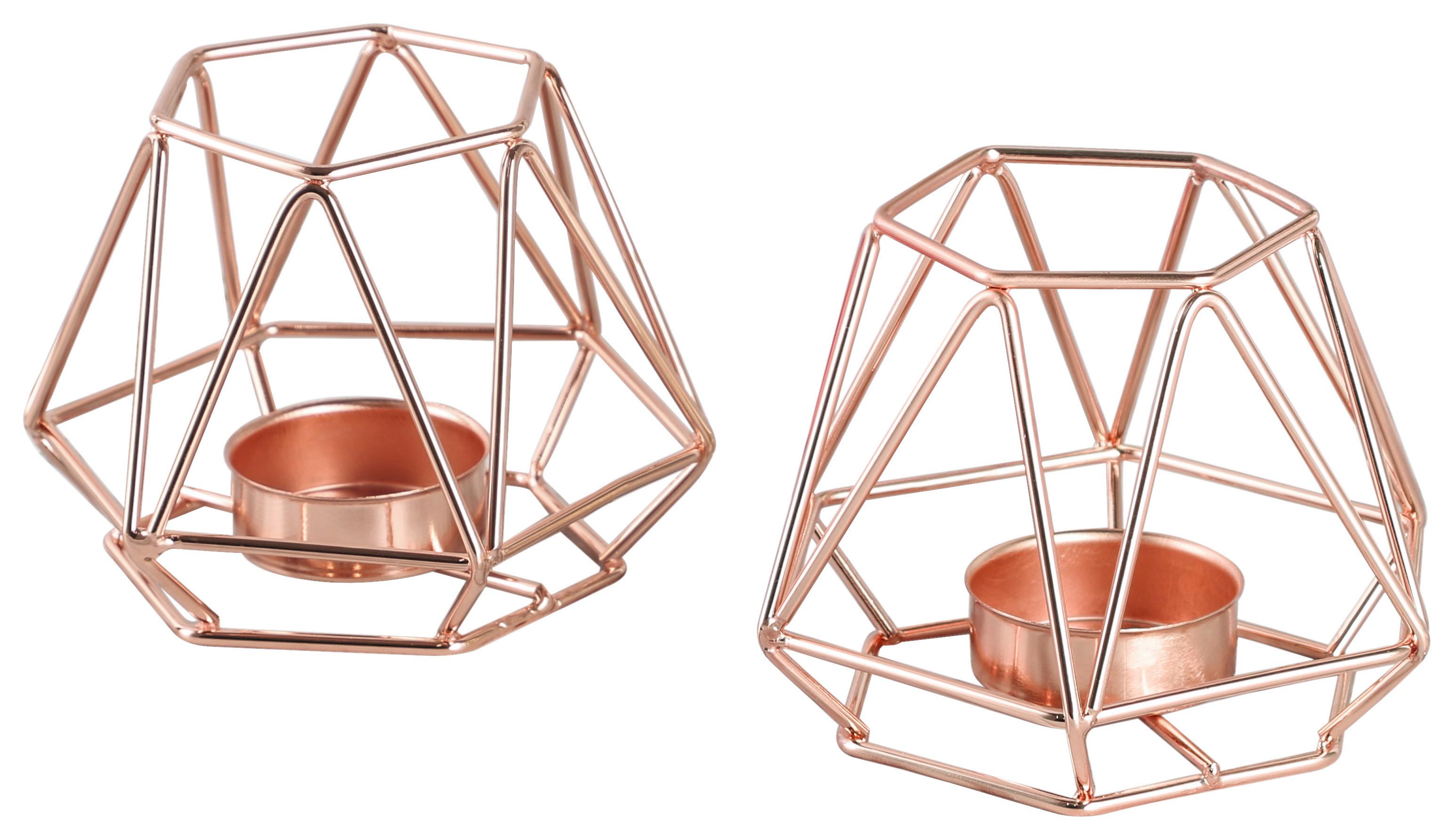 STOJAN NA SVIEČKU ECHTWERK "VINTAGE SMALL" - medená, Design, kov (11,8/10,1/18cm) - Echtwerk