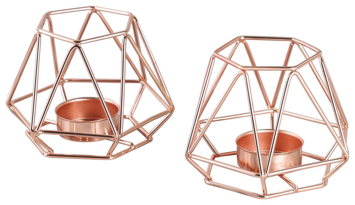 STOJAN NA SVIEČKU ECHTWERK "VINTAGE SMALL" - medená, Design, kov (11,8/10,1/18cm) - Echtwerk