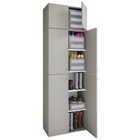 Drehtürenschrank 70 Cm Lona Xxl Grau - Grau, MODERN, Holzwerkstoff (70/223/39cm) - MID.YOU