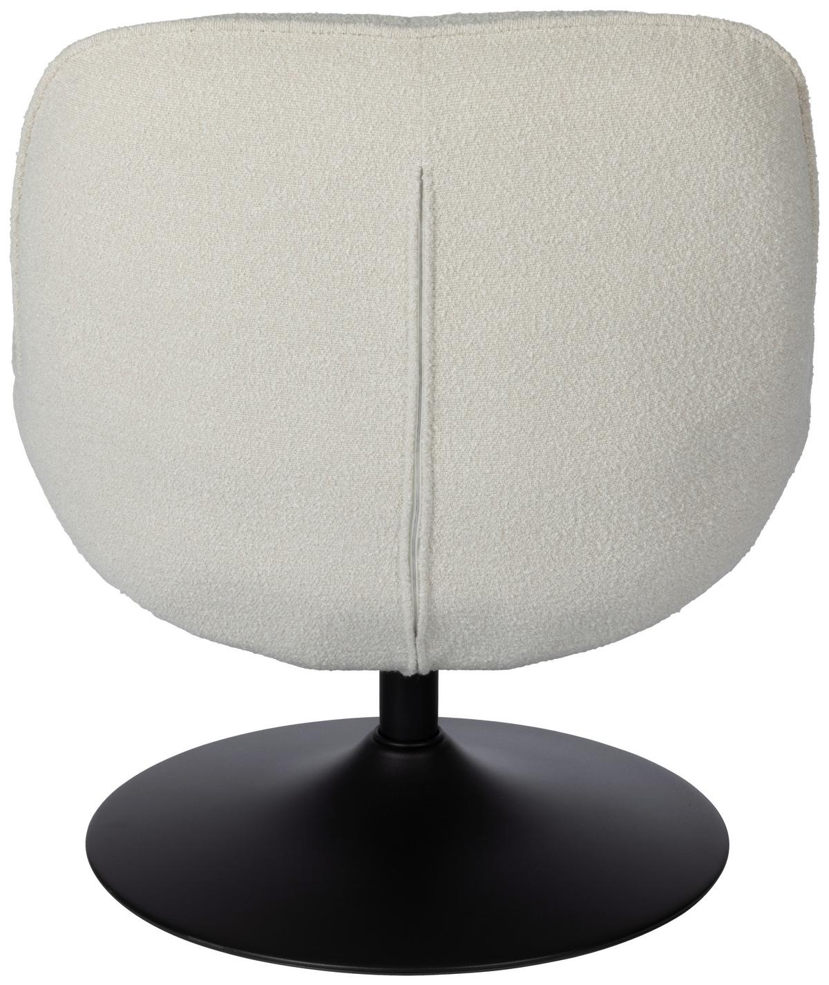 Relaxsessel Ramo Beige B: 69 cm - Beige/Schwarz, Basics, Textil/Metall (69/77/72cm) - Livetastic