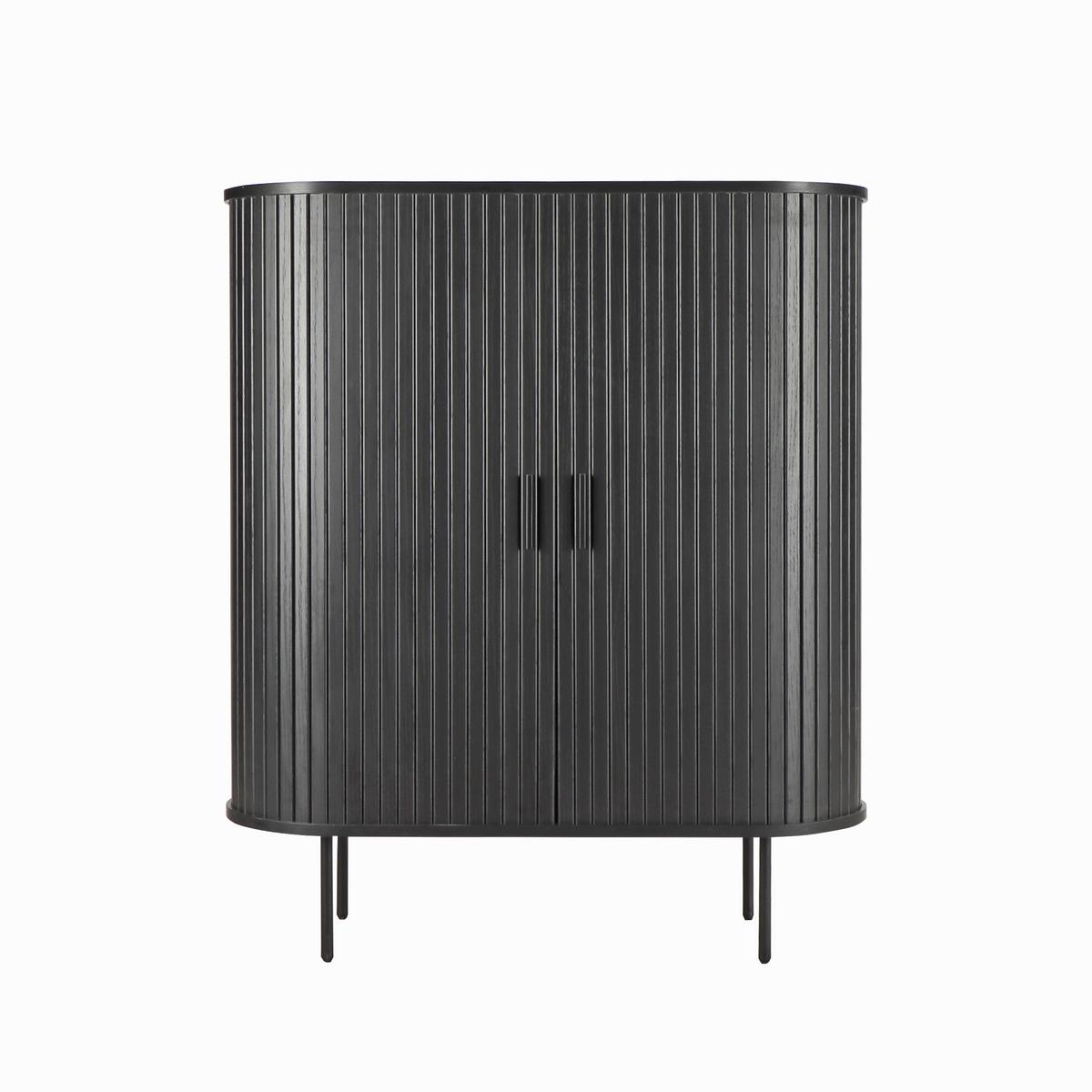 Kommode Schwarz, B: 100cm - Schwarz, Design, Holzwerkstoff (100/118/40cm) - Livetastic