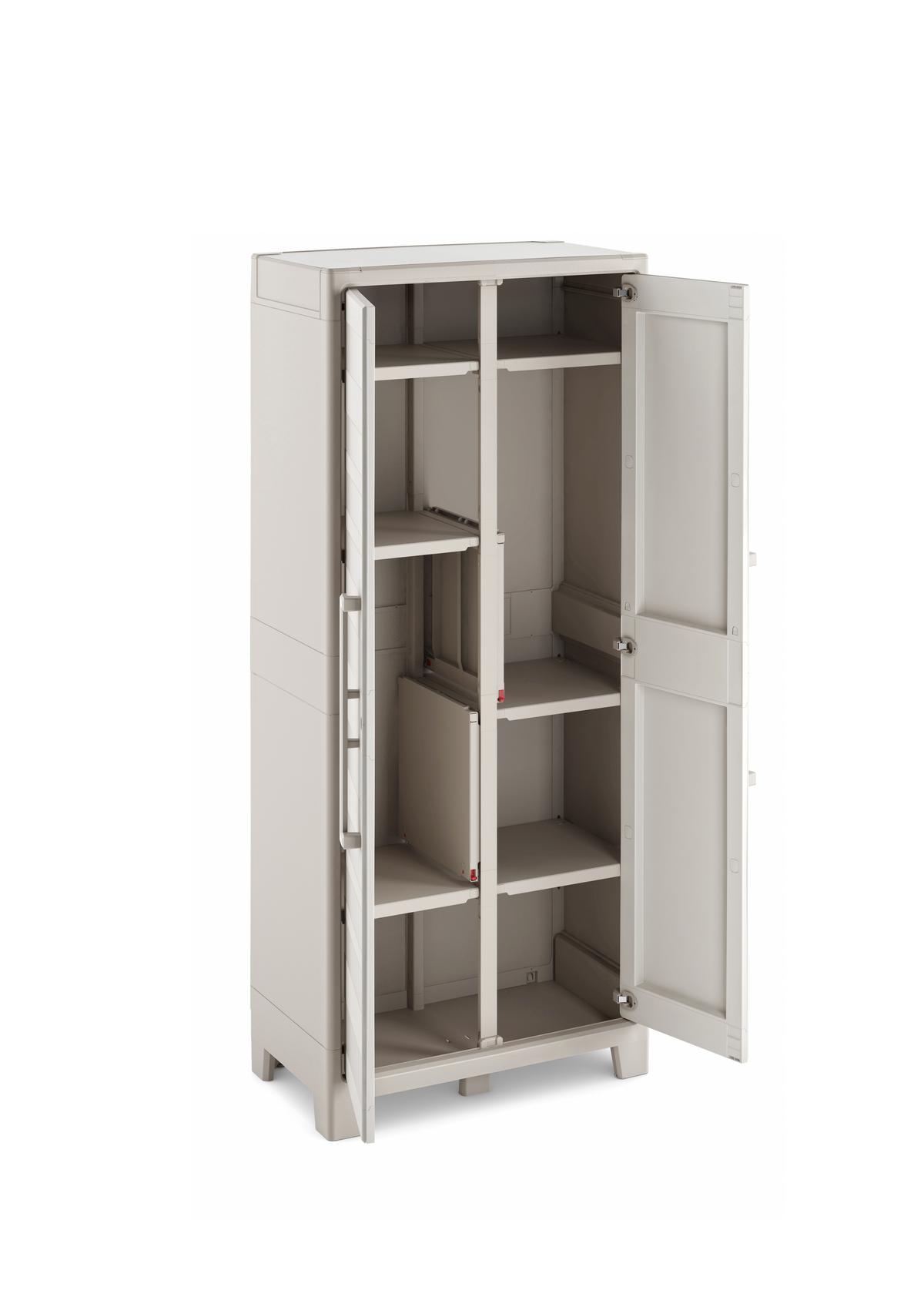 Plastová skriňa GULLIVER MULTISPACE - béžová, Konventionell, plast (80/182/44cm) - Keter