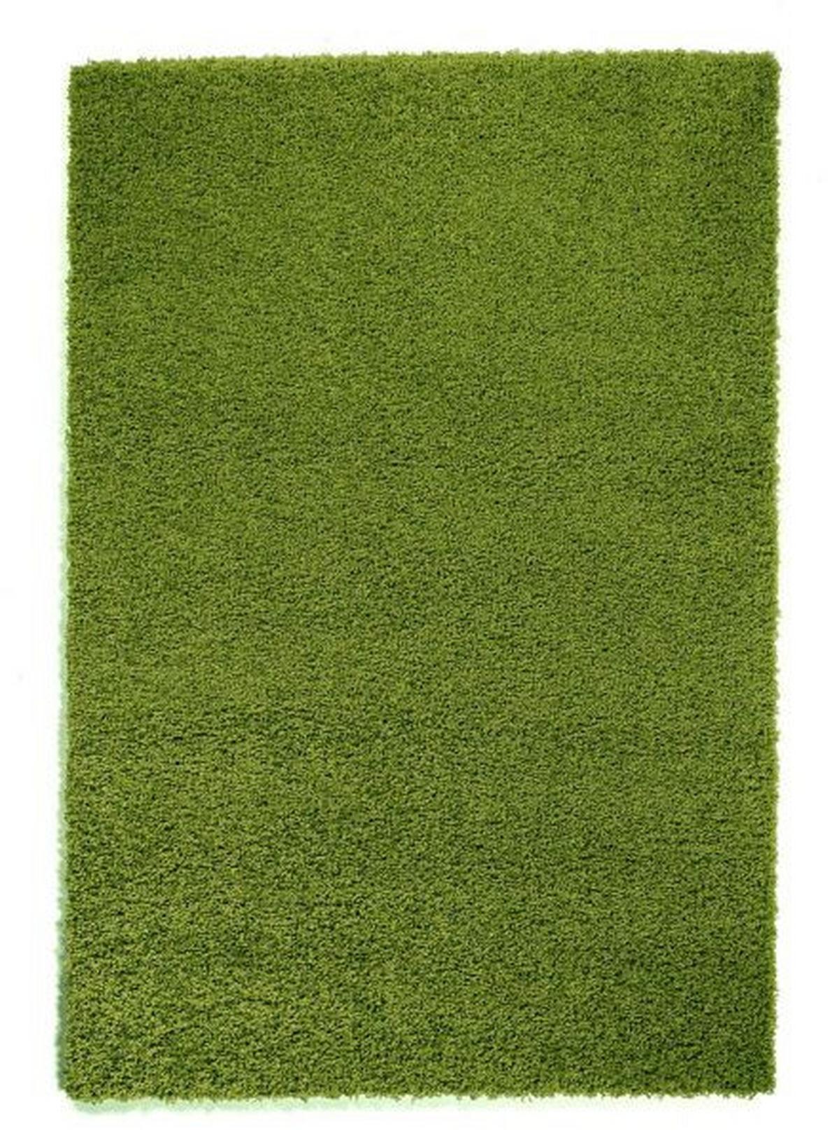 Hochflorteppich Fashion Shaggy Grün 80x240 cm - Grün, Basics, Textil (80/240cm) - Novel