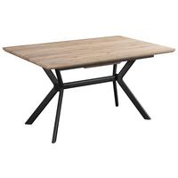 Esstisch ausziehbar Extend 140x90x76cm Schwarz/Natufarben - Schwarz/Naturfarben, MODERN, Holzwerkstoff/Metall (140/90/76cm) - MID.YOU