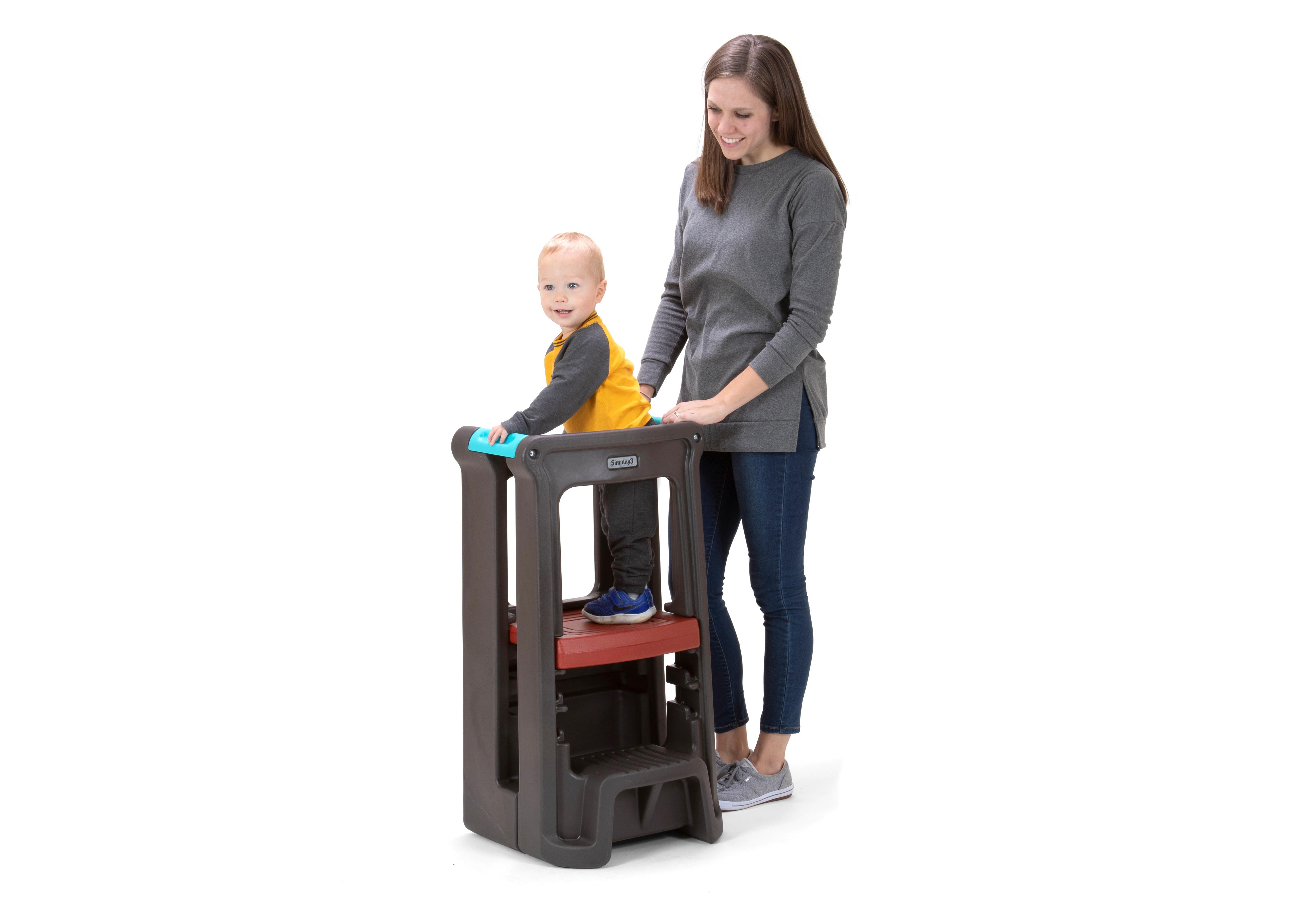 Lernturm Simplay 3 Kunststoff Dunkelbraun Verstellbar 86,1cm - Dunkelbraun, Basics, Kunststoff (42,2/35,6/86,1cm)