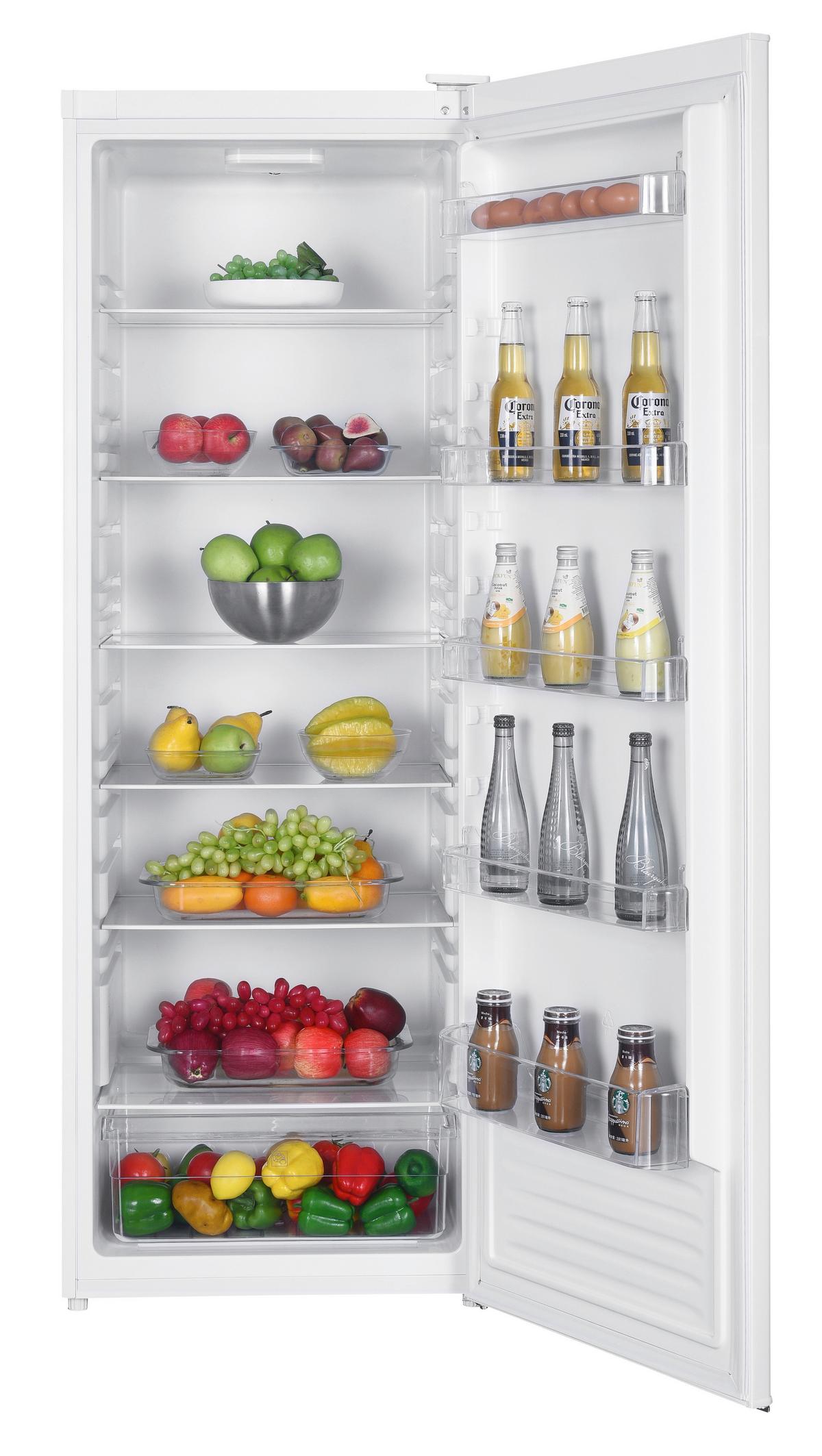 Kühlschrank Nabo Weiß 331 L Freistehend - Weiß, Basics, Glas/Kunststoff (60/170/60cm) - Nabo