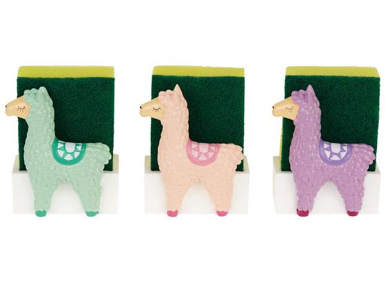 Schwammhalter Lama - Lila/Weiß, LIFESTYLE, Stein (7.6/5.5/10.8cm) Schwammhalter Lama - Lila/Weiß, LIFESTYLE, Stein (7.6/5.5/10.8cm)