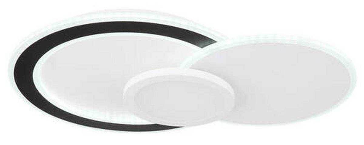 Led Mennyezeti Lámpa 41394-40 Gisell - fekete/opál, Trend, műanyag/fém (57,5/40/8,5cm) - Globo