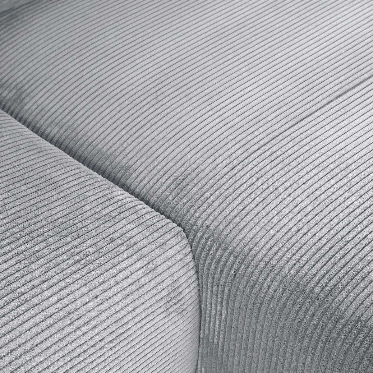 Ecksofa Cuty Grau S: 266x180 Cm - Schwarz/Grau, KONVENTIONELL, Textil (266/180cm) - MID.YOU
