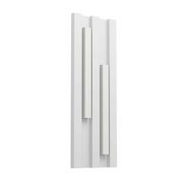 Außenwandleuchte Fandina 4,5w Metall Kunststoff, Wandmontage - Weiß, Design, Kunststoff/Metall (14,5/5,5/41,5cm) - Eglo