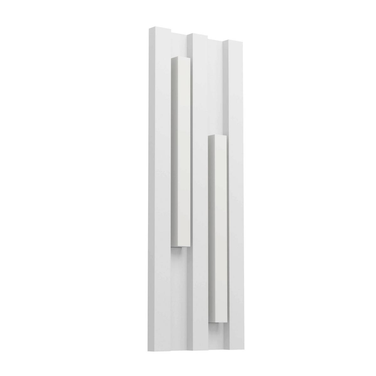 Außenwandleuchte Fandina 4,5w Metall Kunststoff, Wandmontage - Weiß, Design, Kunststoff/Metall (14,5/5,5/41,5cm) - Eglo