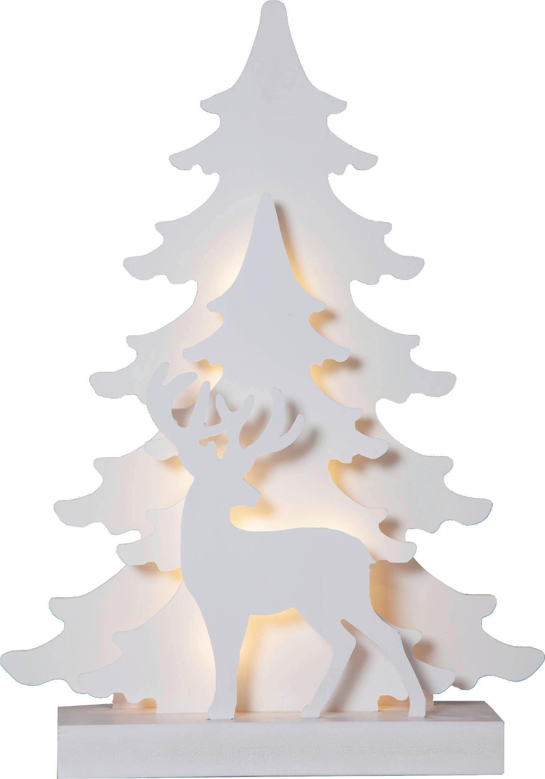 LED-Dekoleuchte 411413 Grandy - Weiß, Basics, Holz (29/8/41cm) - Eglo