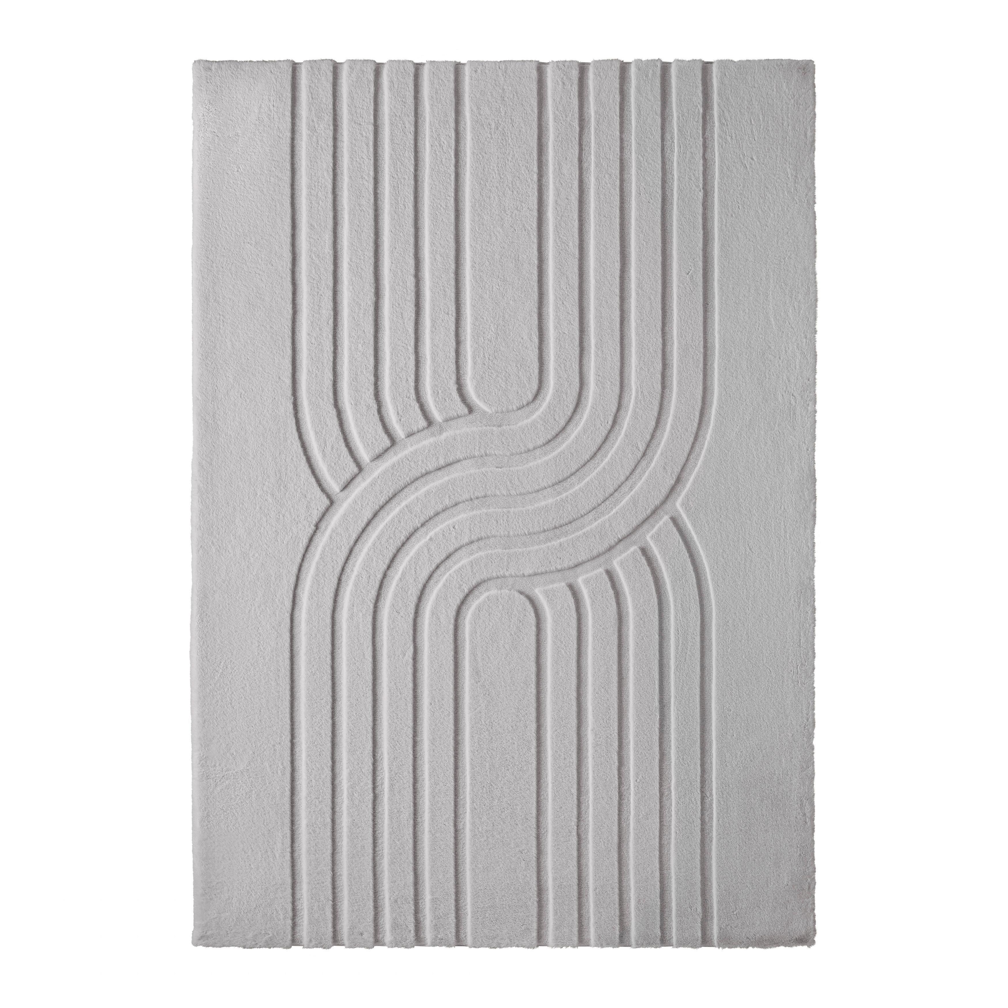 UMELÁ KOŽUŠINA FADIME 3 - sivá, Modern, textil (160/230cm) - Mömax