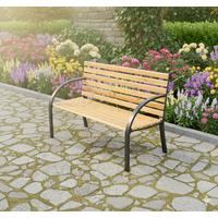 Gartenbank Osaka Tannenzapfen, Metall In Braun B: 122 Cm - Tannenholzfarben, Basics, Naturmaterialien/Metall (122/60/83cm)