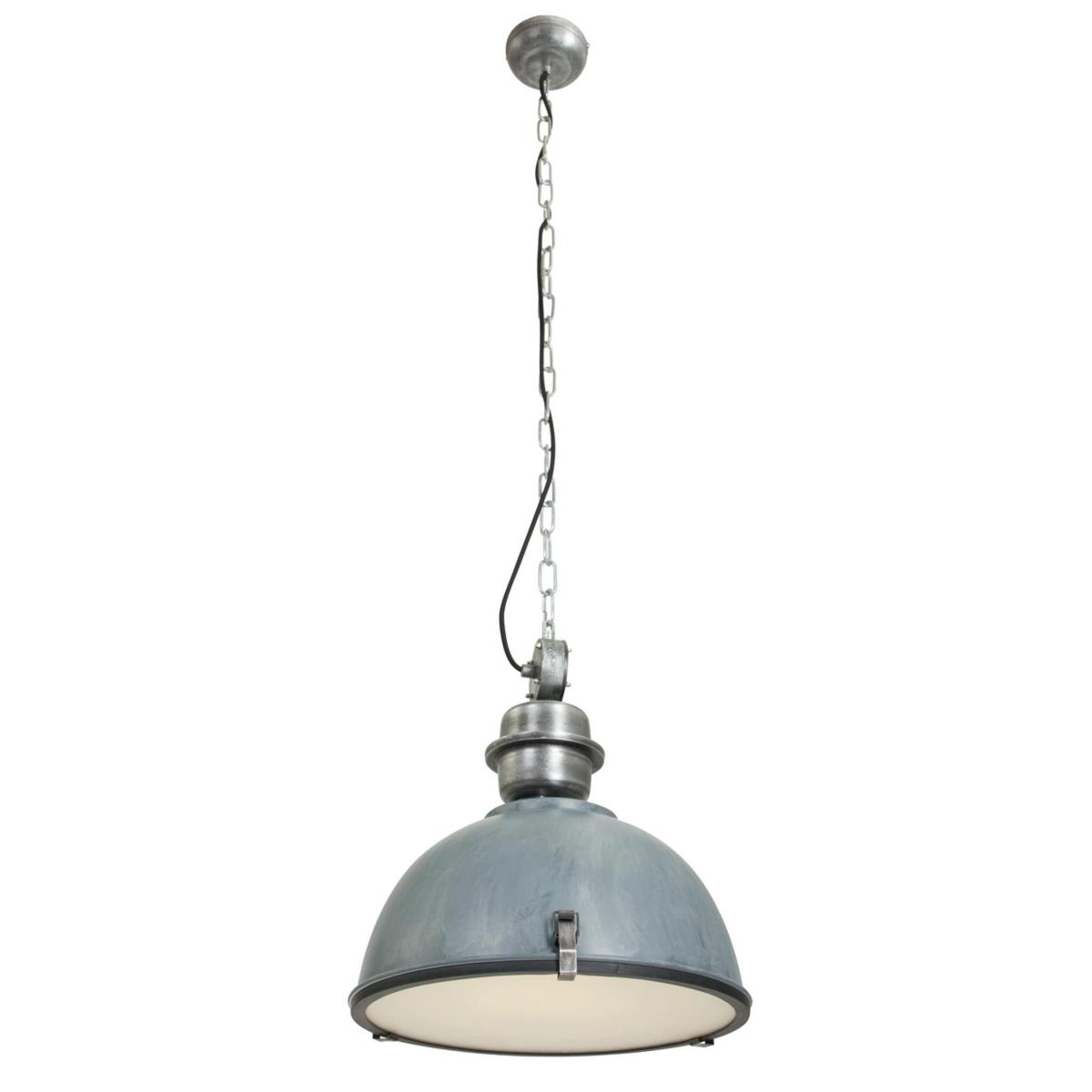 Pendelleuchte Bikkel - Grau, Trend, Glas/Metall (42/145/42cm)