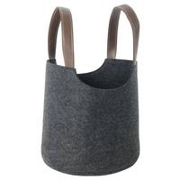 Korbset Malia - Dunkelgrau, KONVENTIONELL, Kunststoff/Textil (25/38cm) - James Wood