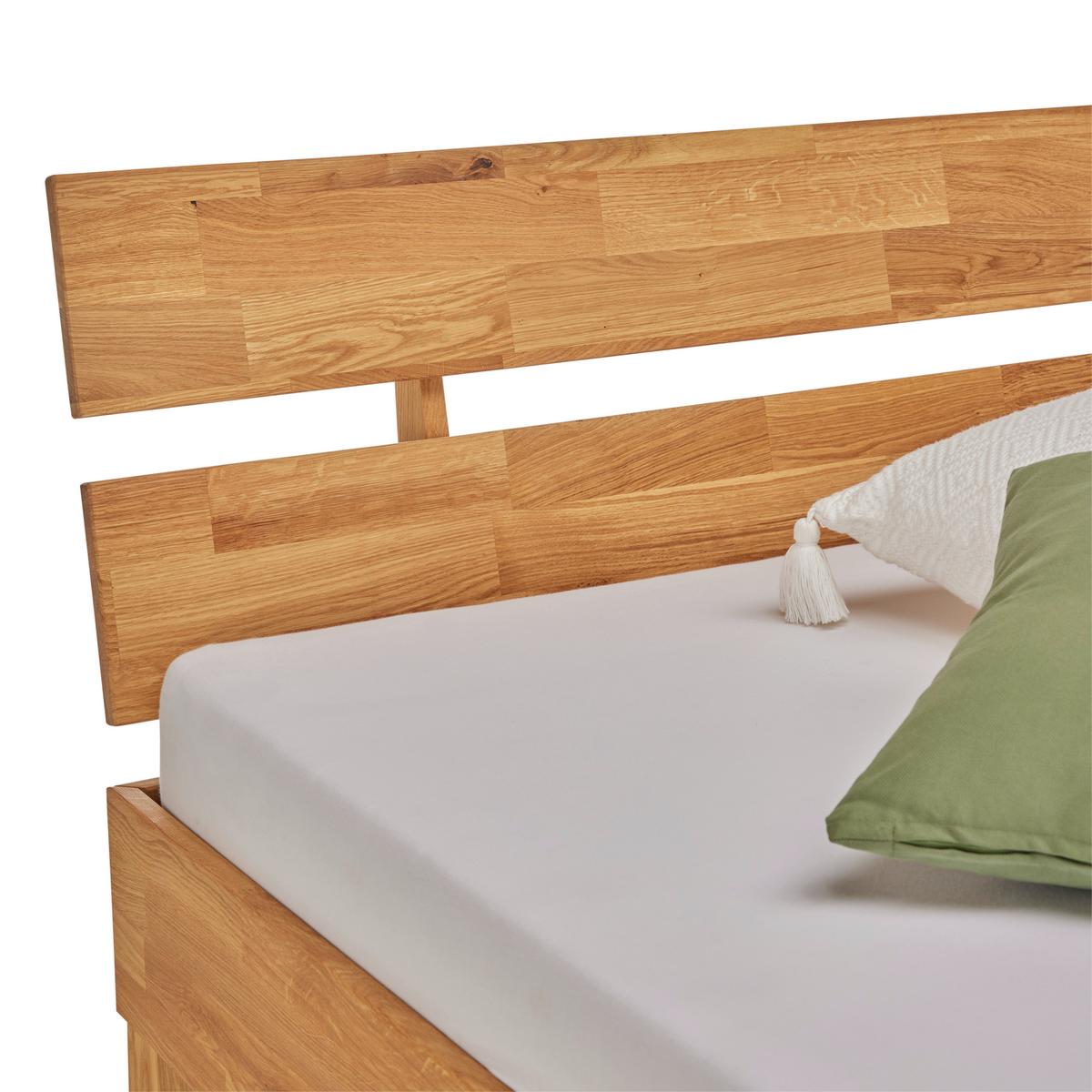 Posteľ DARJA 180x200, dub divoký olejovaný - divoký dub, Konventionell, drevo (180/200cm)