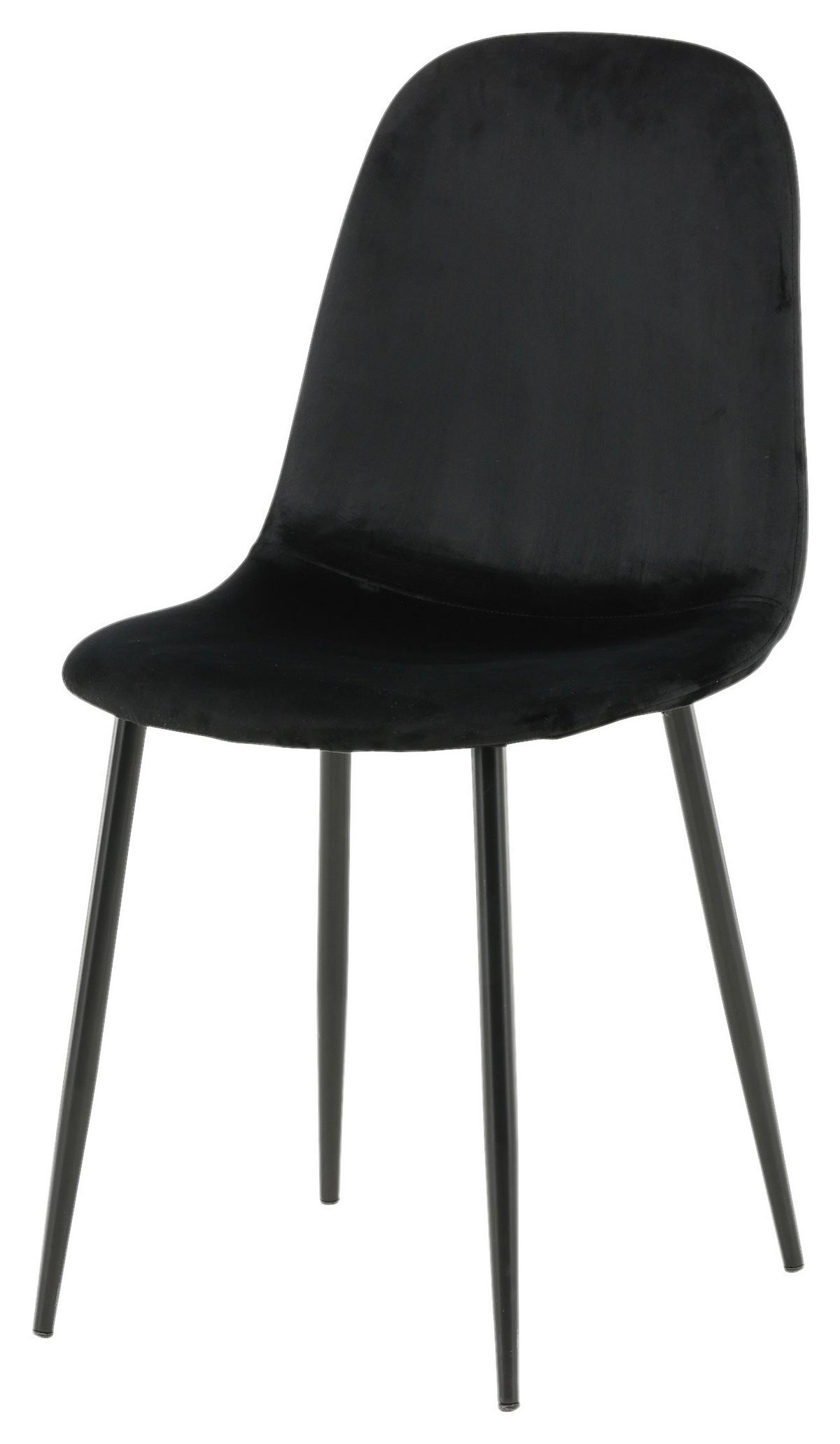 Stuhl-Set Polar - Schwarz, Design, Kunststoff/Textil (44/88/53cm) - Livetastic