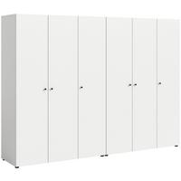Drehtürenschrank Darwin, Weiß B: 240 Cm - Weiß, MODERN, Holzwerkstoff (240/176/51cm) - MID.YOU