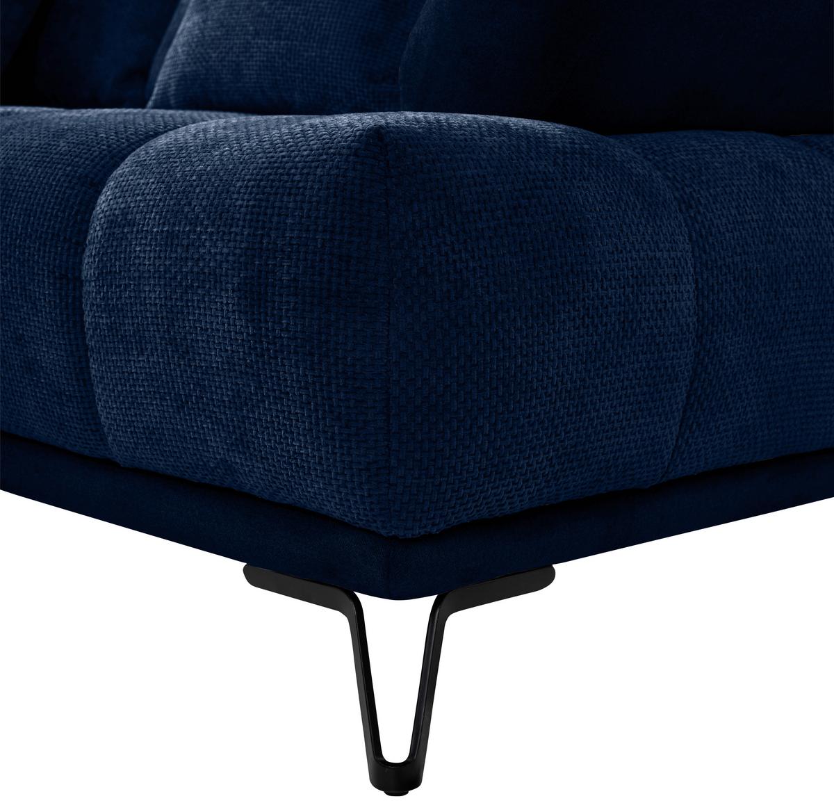 LARGO, ľavá, tmavomodrá, potreba šírky dverí 90 cm - čierna/tmavomodrá, Modern, kov/textil (184/262cm)