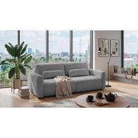 Schlafsofa Bubble 2 Grau, B: 240cm - Schwarz/Grau, MODERN, Textil (240l) - MID.YOU