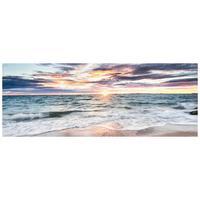 Leinwandbild Leni - Multicolor/Naturfarben, KONVENTIONELL, Holz/Textil (80/30/1,8cm) - Luca Bessoni