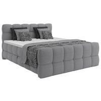 BOXSPRINGBETT inkl. Bettkasten 180x200 - Schwarz/Grau, Trend, Holz/Holzwerkstoff (180/200cm) - Sembella