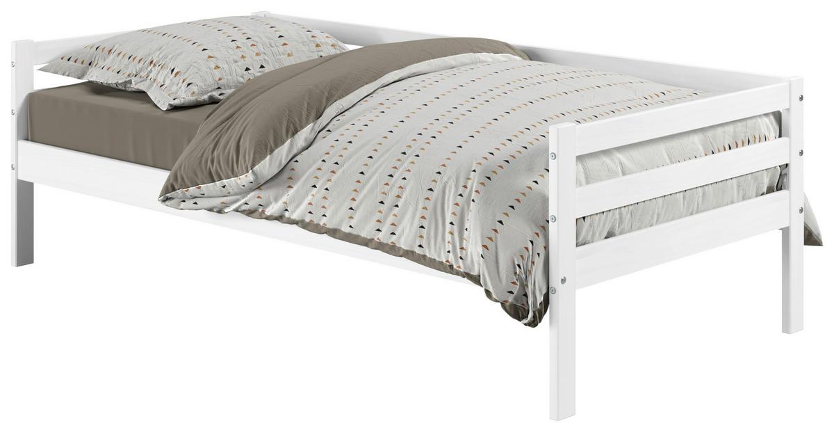 Ágykeret Cozy 90/200 Cm - natúr/fehér, Basics, fa (204,5/62/95,5cm) - MID.YOU